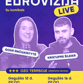 Eurovizija LIVE: Linksmiausia Eurovizijos transliacija Vilniuje +++ Ozo terasoje!