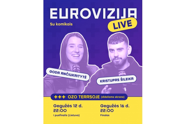 Eurovizija LIVE: Linksmiausia Eurovizijos transliacija Vilniuje +++ Ozo terasoje!