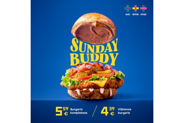 Sunday Buddy pasiūlymas Sunday Buddy pasiūlymas