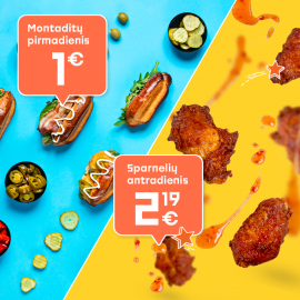 AKCIJA! Montaditų pirmadienis - Sparnelių antradienis